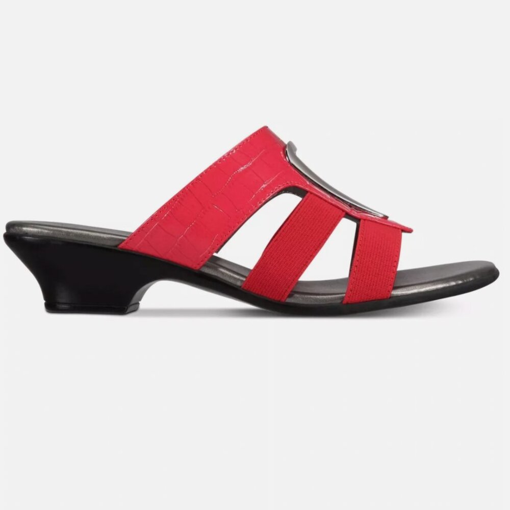 VALENTINES DAY RED Karen Scott Womens Red Sandals in 8W